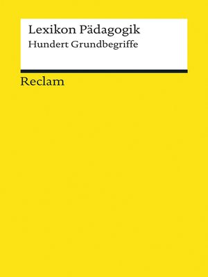 cover image of Lexikon Pädagogik